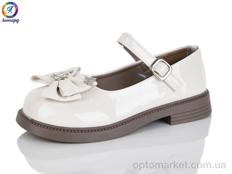 Купить Туфлі дитячі A4-13A Леопард бежевий, фото 2