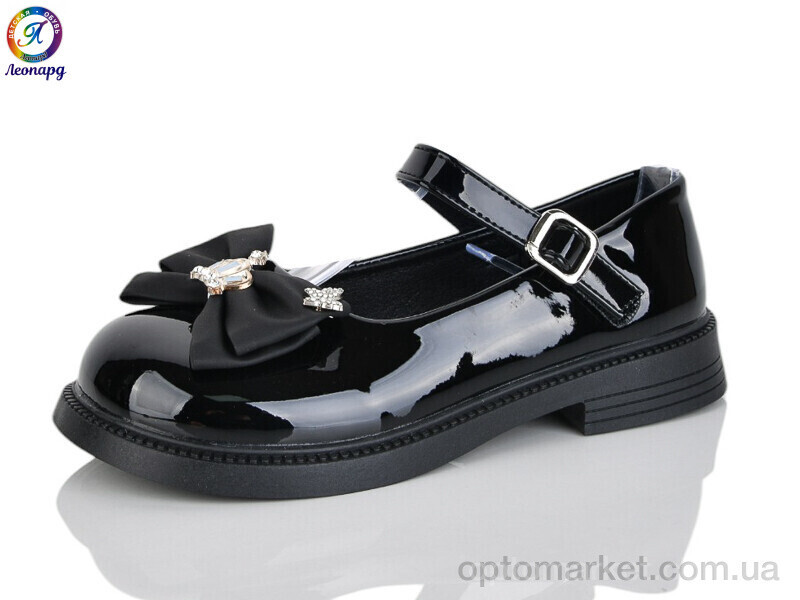 Купить Туфлі дитячі A4-1A Леопард чорний, фото 2