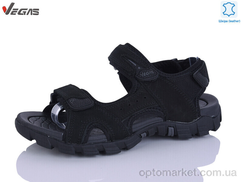 Купить Сандалі чоловічі A502-1 Vegas чорний, фото 2
