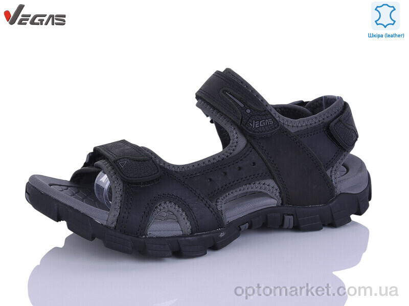 Купить Сандалі чоловічі A502-2 Vegas чорний, фото 2