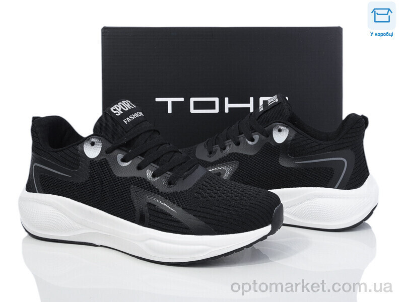 Купить Кросівки чоловічі A5063 black-white TOHA чорний, фото 2