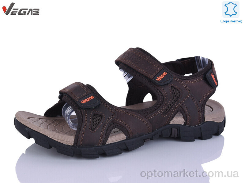 Купить Сандалі чоловічі A518-4 Vegas коричневий, фото 2