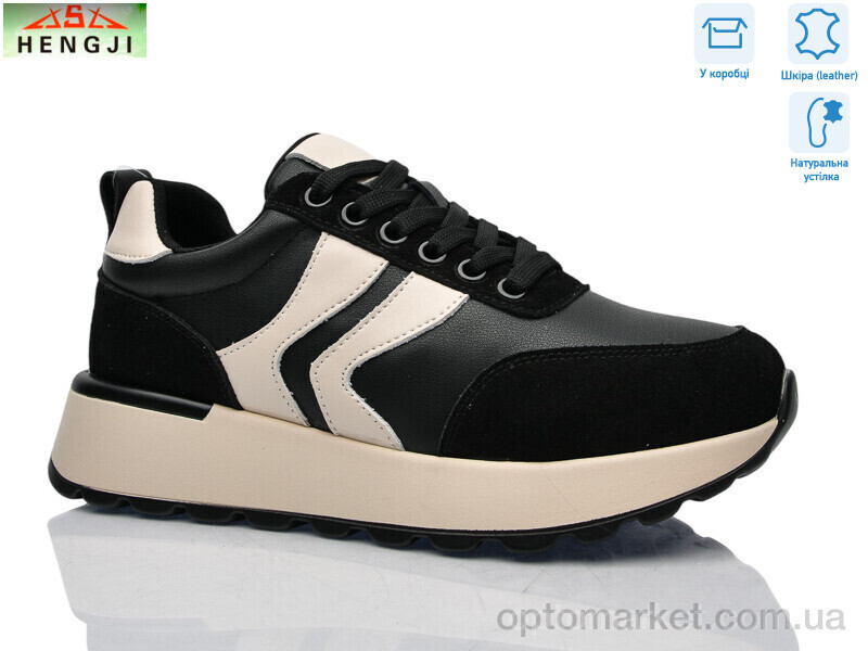 Купить Кросівки жіночі A550-8 Hengji чорний, фото 2