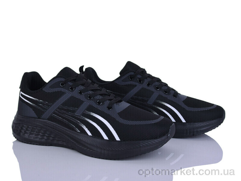 Купить Кросівки чоловічі A681-9 KMB чорний, фото 2