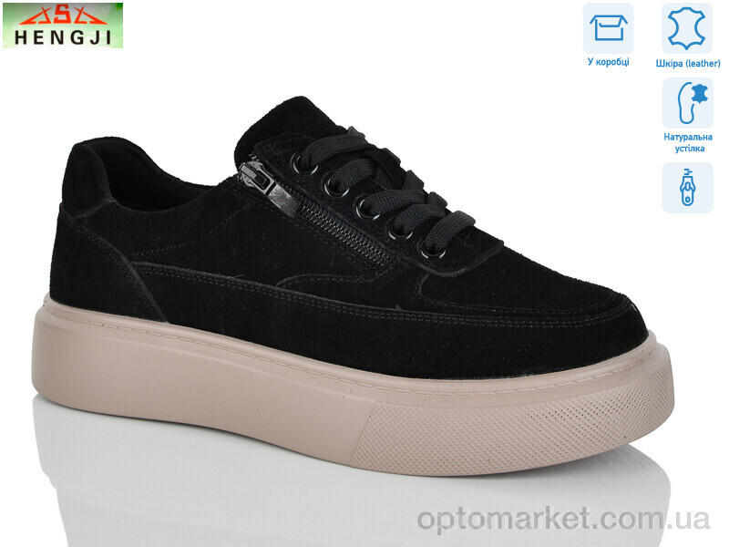 Купить Кросівки жіночі A798-1 Hengji чорний, фото 2