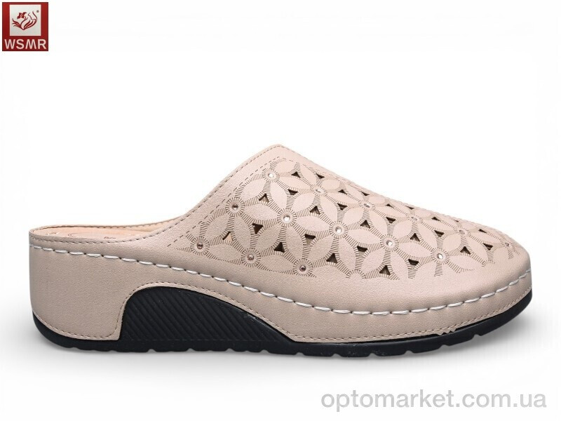 Купить Шльопанці жіночі A801-5 WSMR коричневий, фото 2