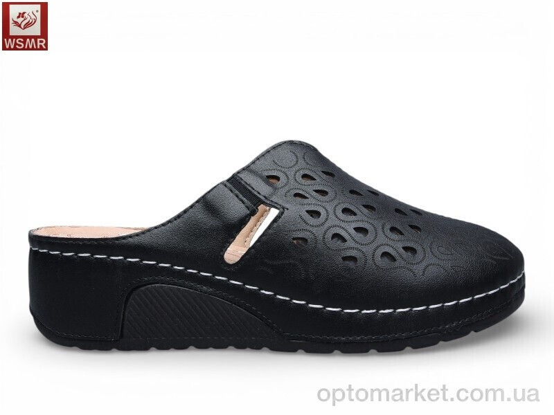 Купить Шльопанці жіночі A802-1 WSMR чорний, фото 2