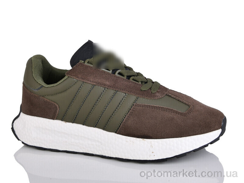 Купить Кросівки чоловічі A809-2 A.idas хакі, фото 3