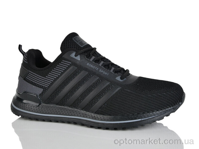 Купить Кросівки чоловічі A9028-2 Bonote чорний, фото 2