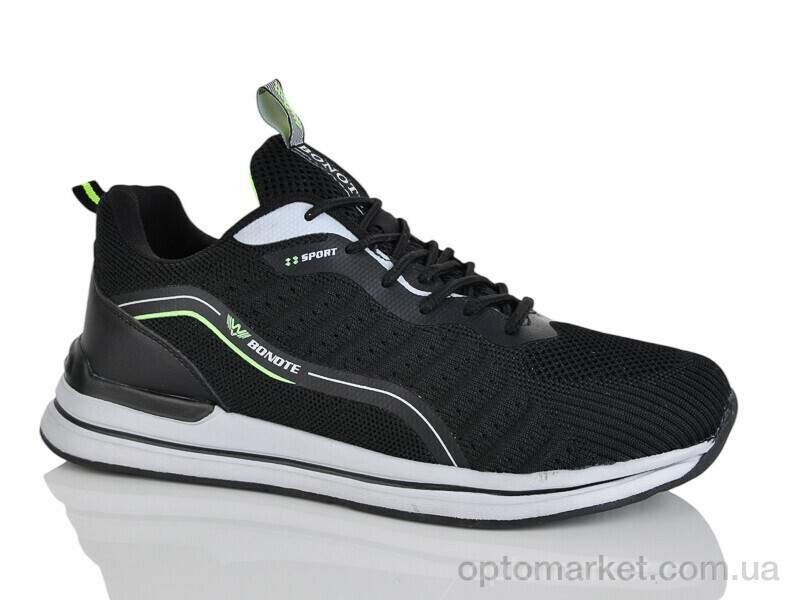Купить Кросівки чоловічі A9056-3 Bonote чорний, фото 2