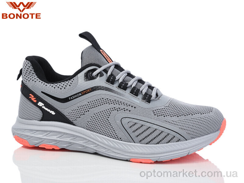 Купить Кросівки чоловічі A9080-7 Bonote сірий, фото 2