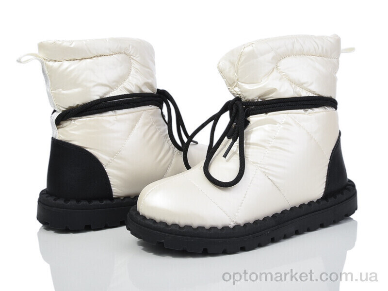 Купить Дутики жіночі AB021-2 Girnaive бежевий, фото 2