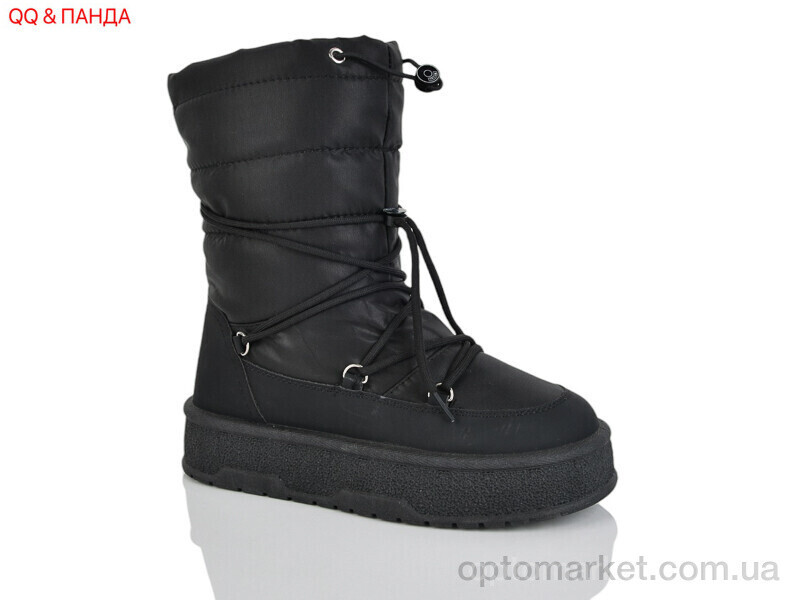 Купить Дутики жіночі AB023-1 QQ&Панда чорний, фото 2