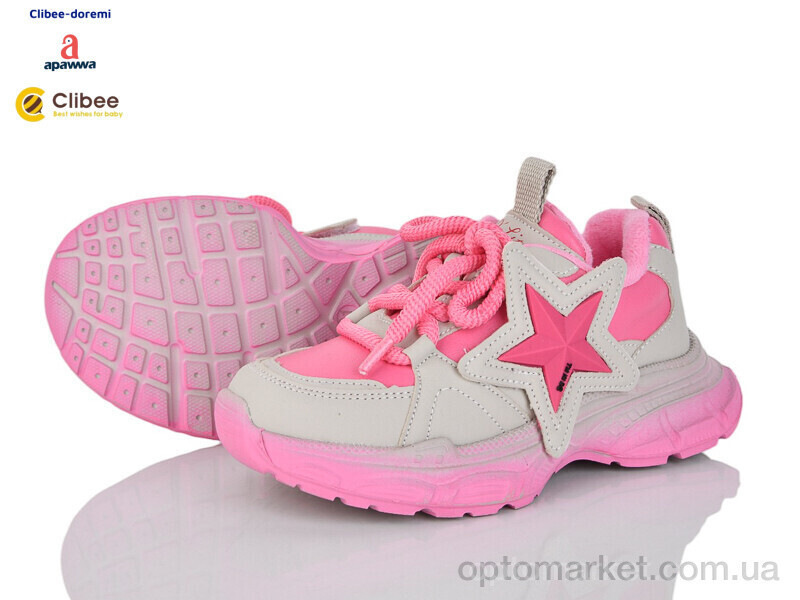 Купить Кросівки дитячі AB610-1 фліс grey-pink Apawwa сірий, фото 2