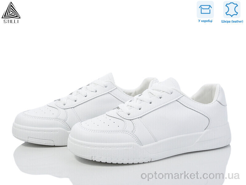 Купить Кросівки жіночі AD320-1 шкіра піна Stilli білий, фото 2