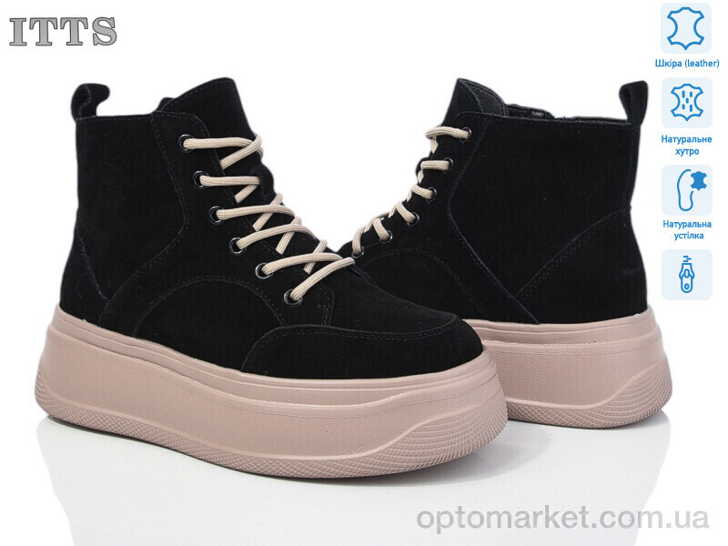 Купить Черевики жіночі AG181A ITTS чорний, фото 2