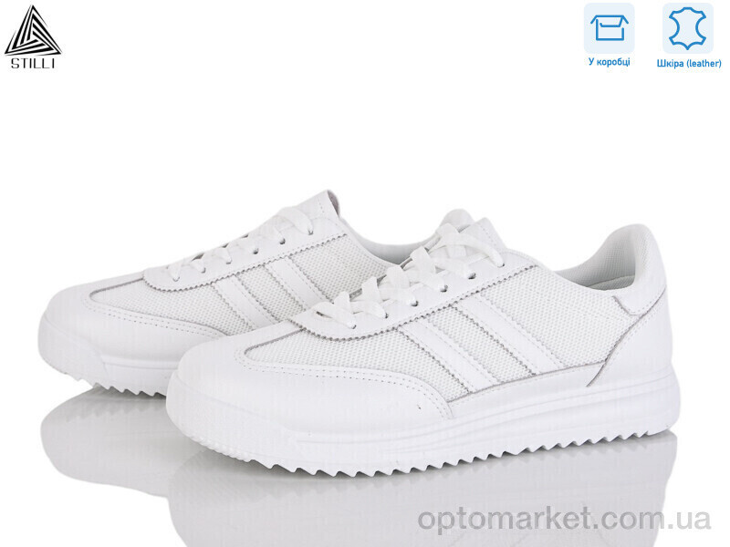 Купить Кросівки жіночі AX50-1 шкіра Stilli білий, фото 3