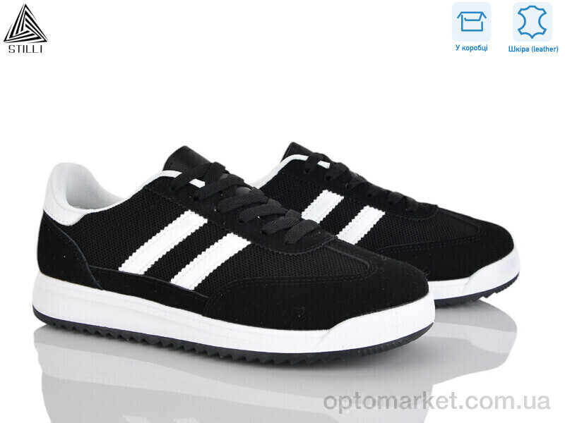 Купить Кросівки жіночі AX50-5 шкіра Stilli чорний, фото 3