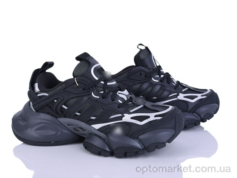 Купить Кросівки унісекс B0040-1 A.idas чорний, фото 3