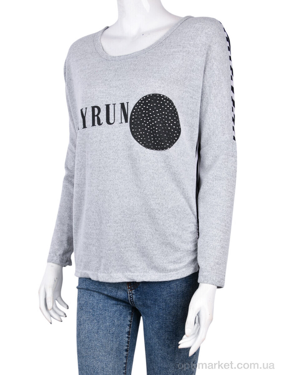 Купить Батник жіночі B0101-2 grey (10802) DuoDuoBoBo сірий, фото 4