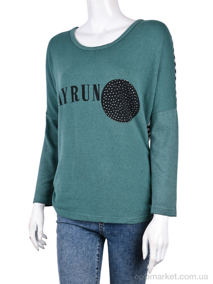 Купить Батник жіночі B0101-3 green (10803) DuoDuoBoBo зелений, фото 4