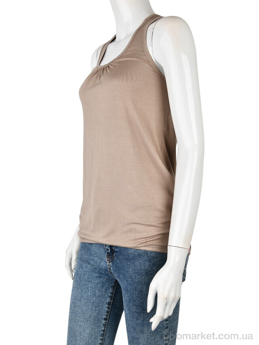 Купить Майка жіночі B0132-14 (11245) beige DuDuBoBo бежевий, фото 4