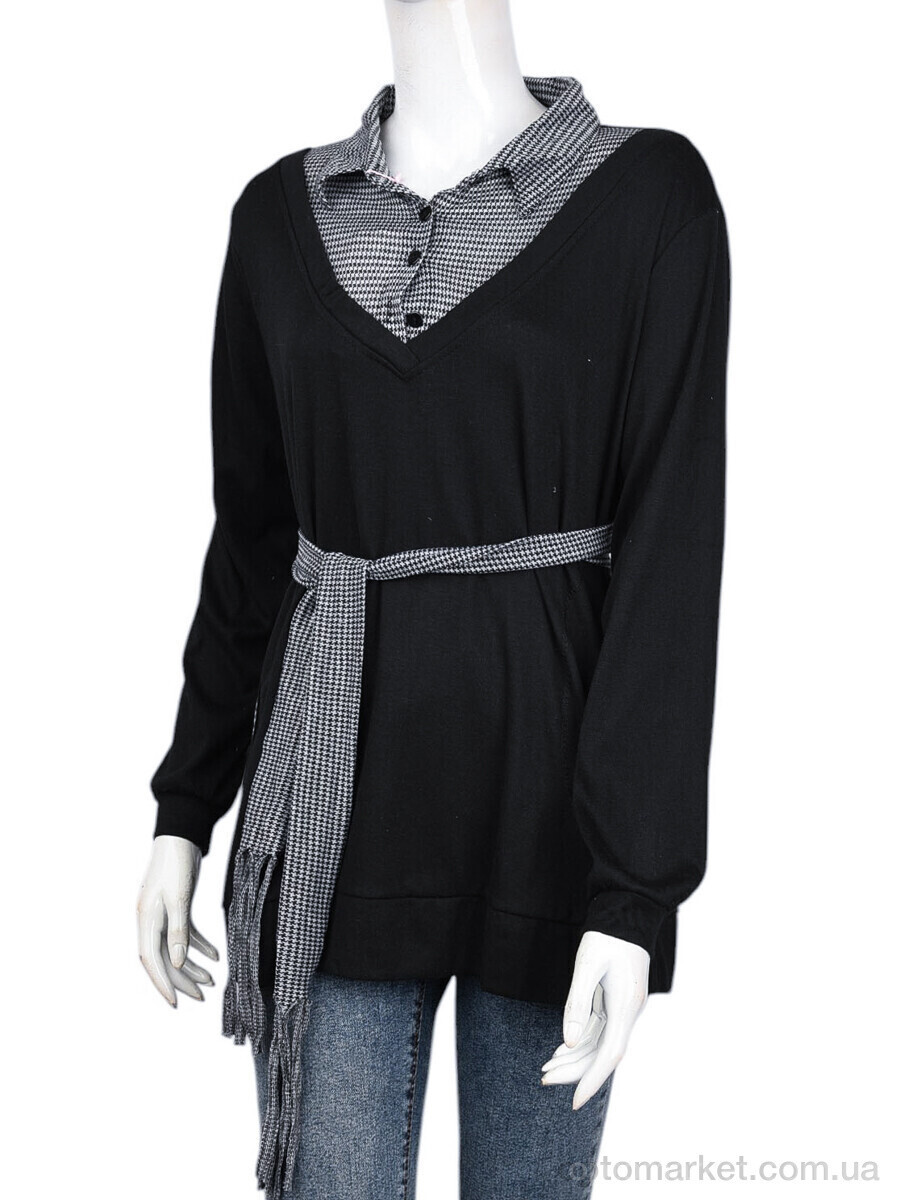 Купить Кофта жіночі B041-5 black (10520) DuDuBoBo чорний, фото 4