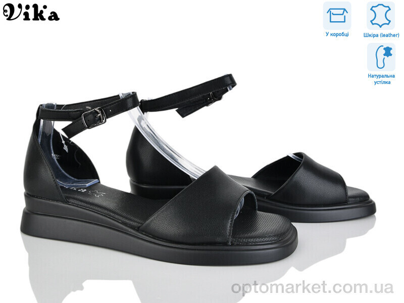 Купить Босоніжки жіночі B1000-2 Vika чорний, фото 2