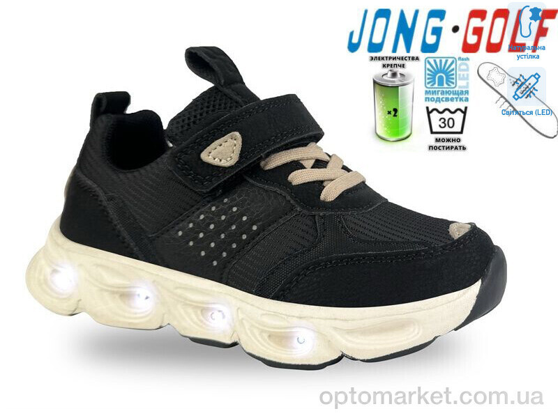 Купить Кросівки дитячі B11637-0 LED JongGolf чорний, фото 2