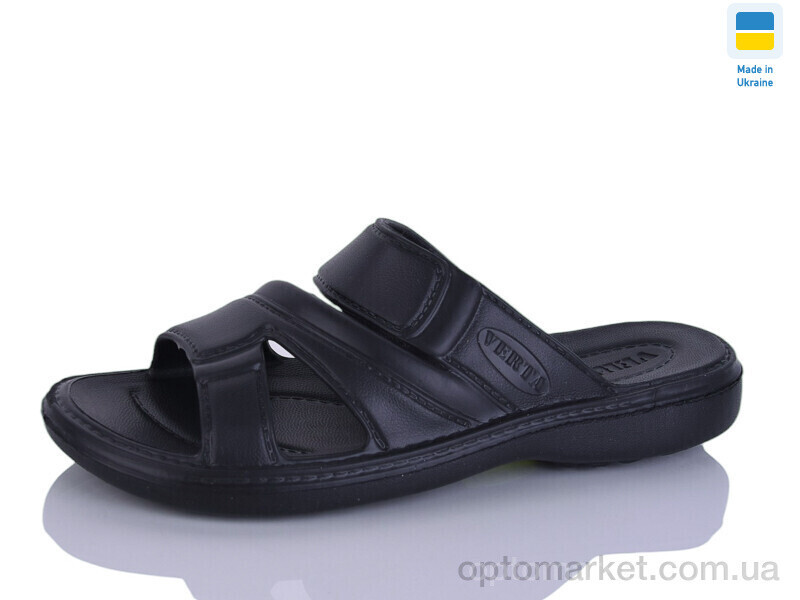Купить Шльопанці чоловічі B12 чорний Verta чорний, фото 2