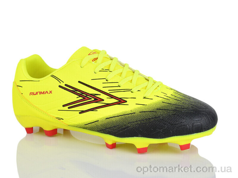 Купить Футбольне взуття дитячі B1686-3 Runmax жовтий, фото 2