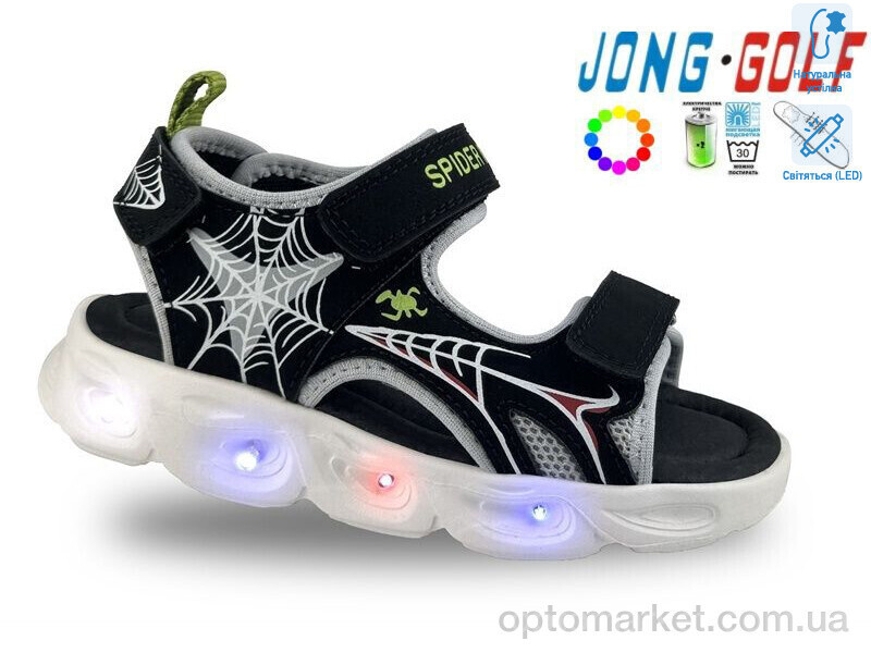 Купить Сандалі дитячі B20569-20 LED JongGolf чорний, фото 2