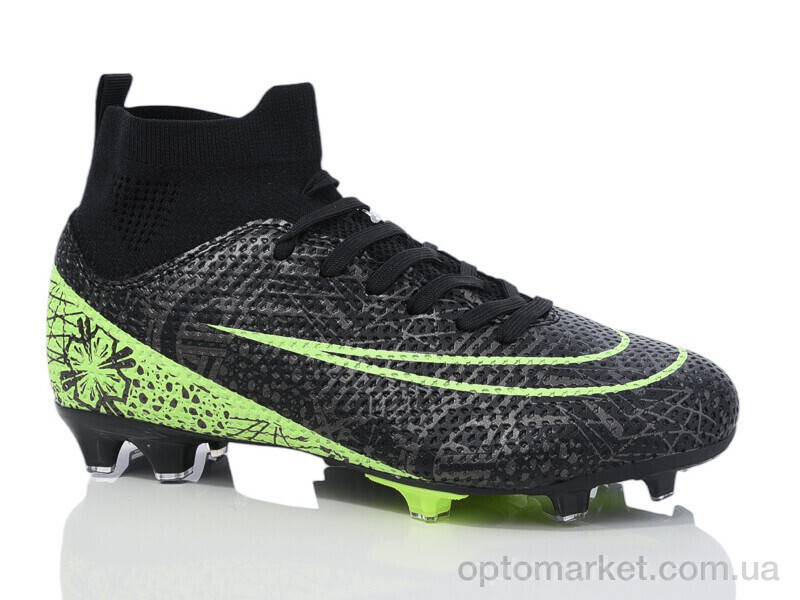 Купить Футбольне взуття дитячі B2314-15H Demax чорний, фото 3