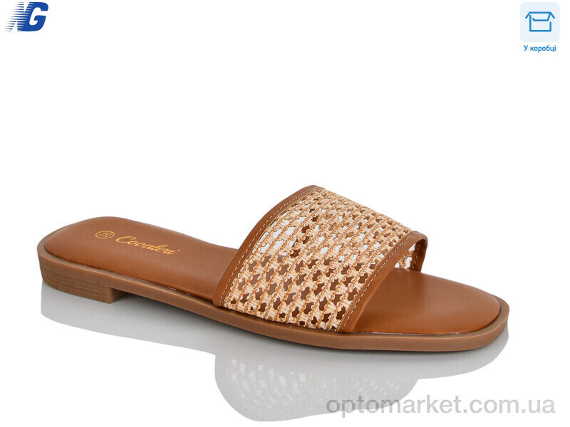 Купить Шльопанці жіночі B26228-2 Covaleri коричневий, фото 2