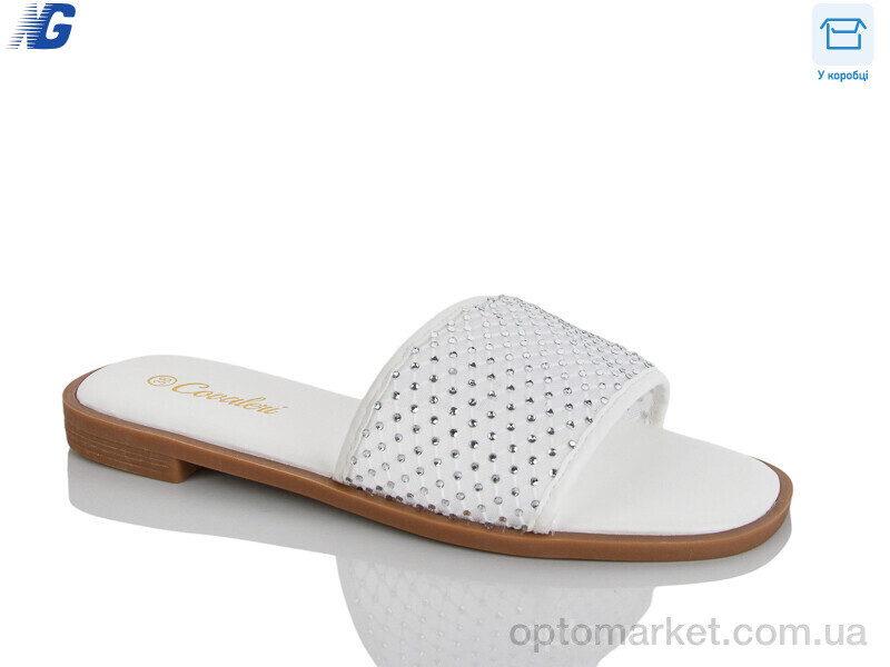 Купить Шльопанці жіночі B26229-3 Covaleri білий, фото 2