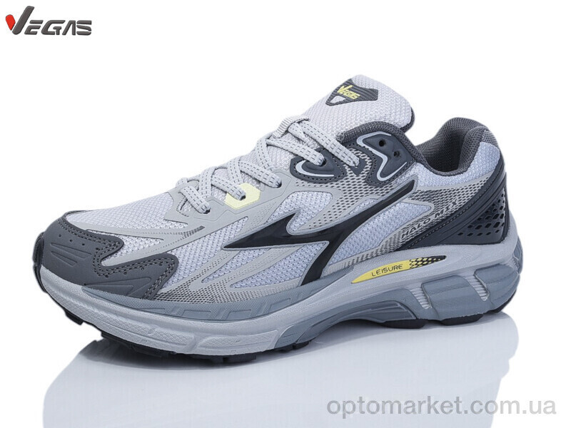 Купить Кросівки чоловічі B3091-6 Vegas сірий, фото 2