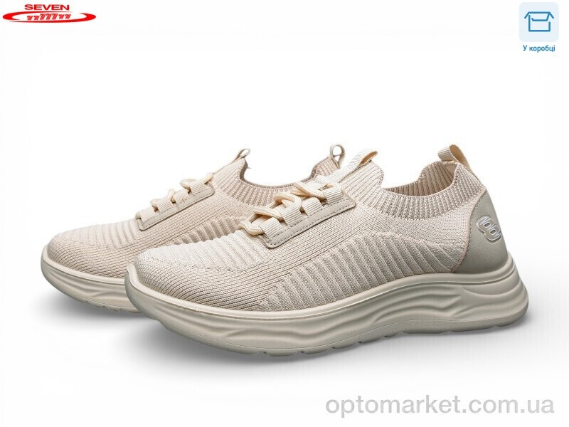 Купить Кросівки жіночі B34-3 піна Seven бежевий, фото 2