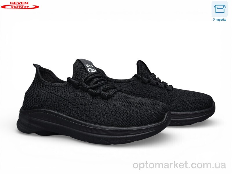 Купить Кросівки жіночі B36-1 піна Seven чорний, фото 2