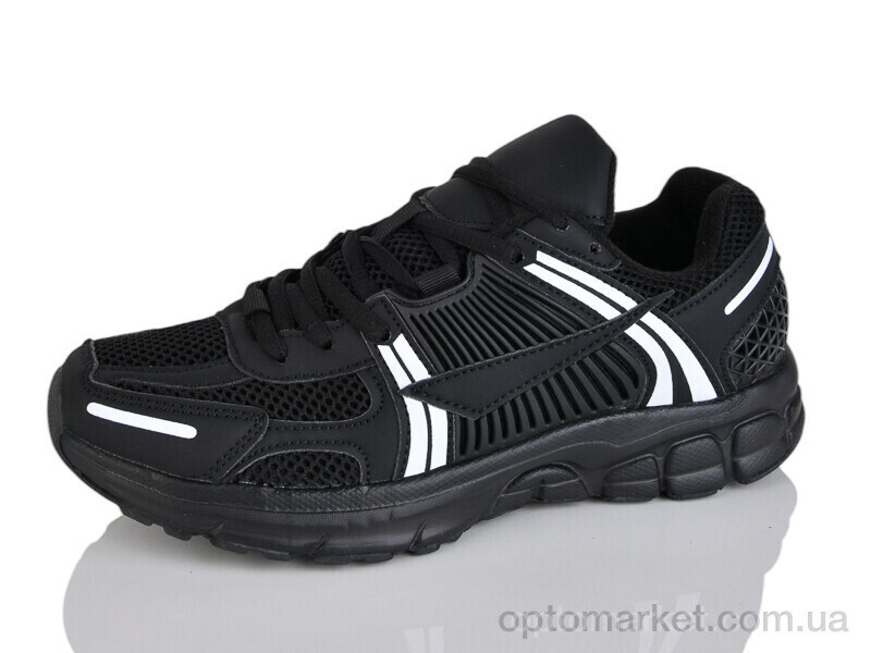 Купить Кросівки унісекс B8029-1 Run Life чорний, фото 2