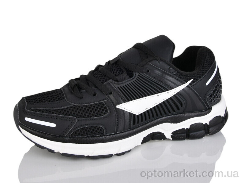 Купить Кросівки унісекс B8029-3 Run Life чорний, фото 2