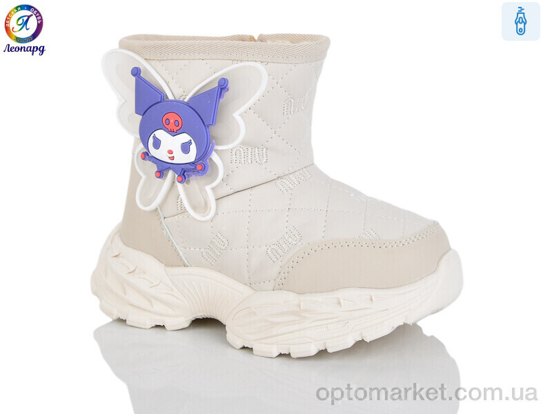 Купить Черевики дитячі B8085 beige Леопард бежевий, фото 2