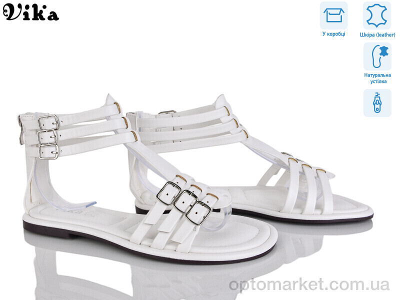 Купить Босоніжки жіночі B972-2 Vika білий, фото 2