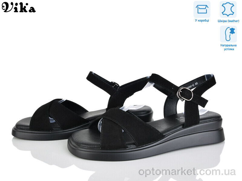 Купить Босоніжки жіночі B999-5 Vika чорний, фото 2