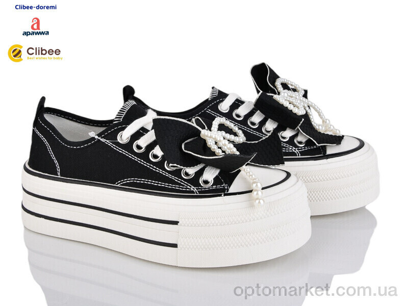 Купить Кеди жіночі BD31 black Clibee чорний, фото 2