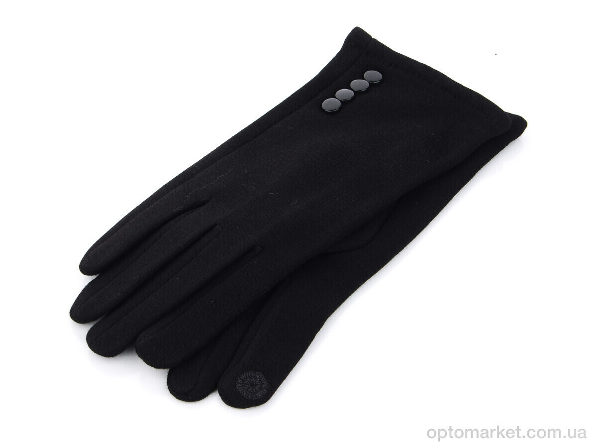 Купить Рукавички жіночі BDR08Ж трикотаж начіс Королева чорний, фото 2