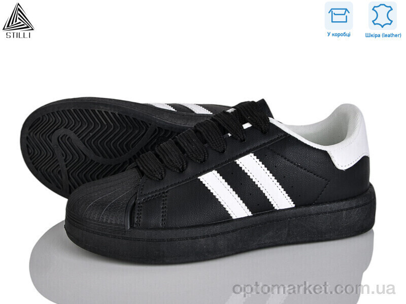 Купить Кросівки жіночі BK10-3 шкіра Stilli чорний, фото 2