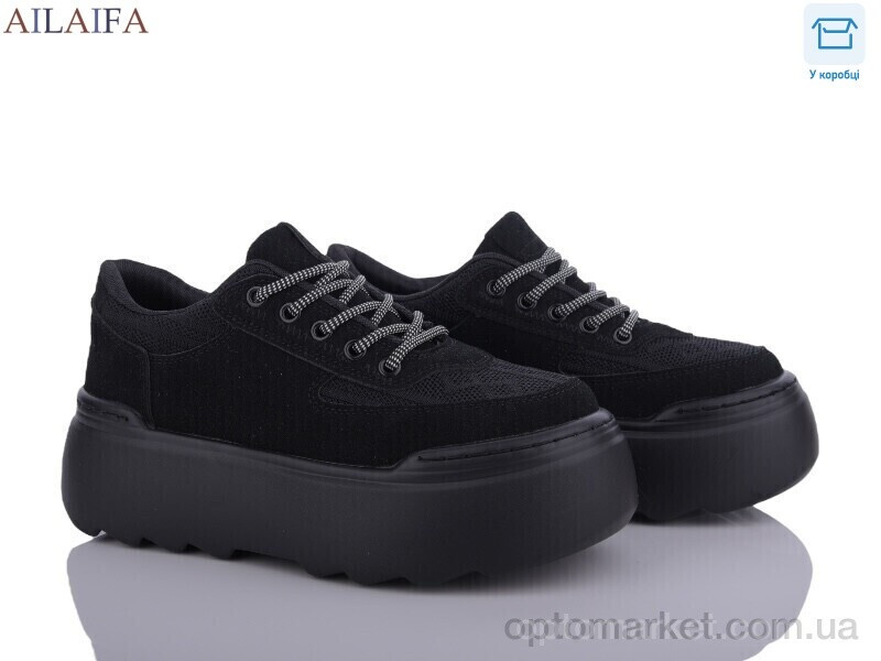 Купить Кросівки жіночі BL15-1 Ailaifa чорний, фото 2