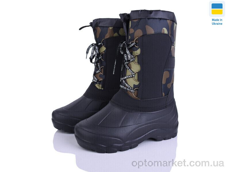 Купить Чоботи з піни чоловічі БМ10 хакі Favorit чорний, фото 3