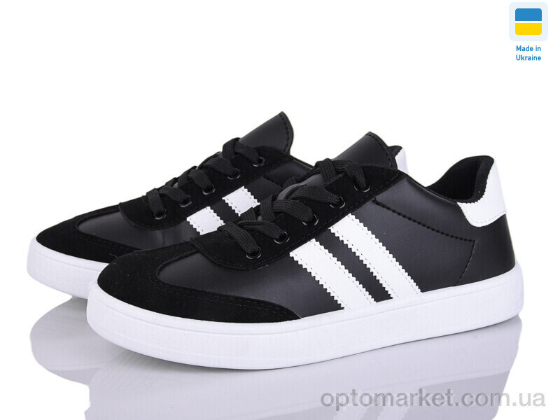 Купить Кросівки унісекс B&R 603 чорний-білий B&R чорний, фото 2