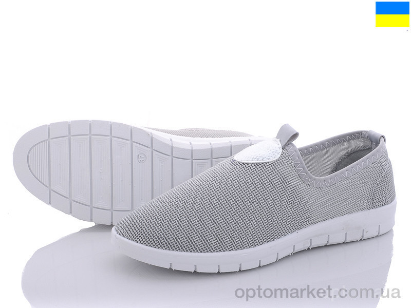 Купить Слипоны женские B&R Ж9 св.серый B&R серый, фото 3